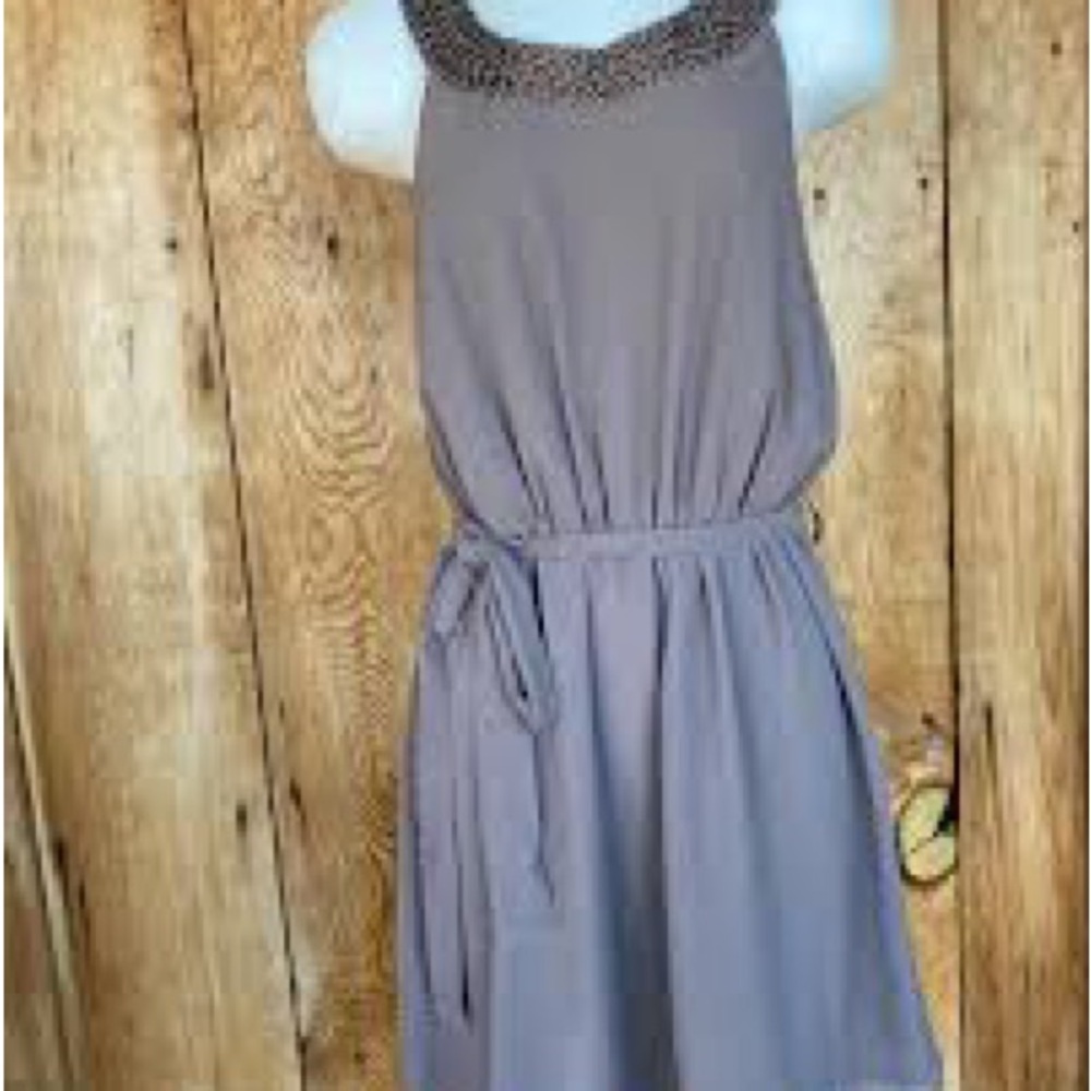 Forever 21 Taupe Dress with Chain Detail